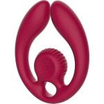 SNAIL VIBE - GIZI DUO STIMULATEUR POUR COUPLES TÃLÃCOMMANDE BOURGOGNE